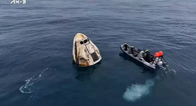 Türk Astronot Alper Gezeravcı’nın Kapsülü Dünyada