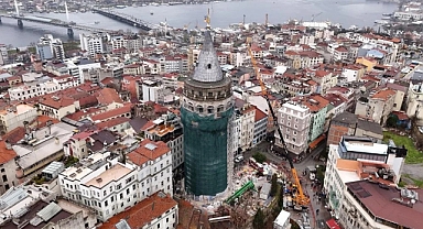 İstanbul'un simgesi Galata Kulesi restore ediliyor