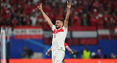 Avusturya'ya 2 gol atan Merih Demiral'dan bozkurt mesajı!
