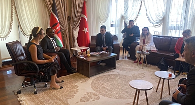 KENYA BÜYÜKELÇİSİ’NDEN SANKON GENEL MERKEZİ’NE ZİYARET