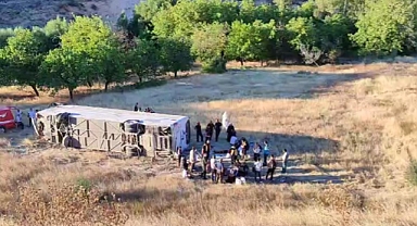 Malatya'da otobüs kazası: 22 yaralı