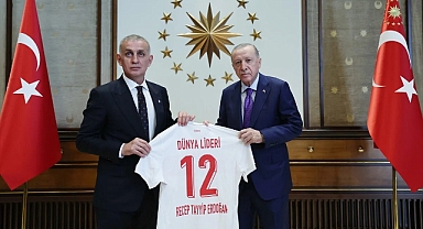 İbrahim Hacıosmanoğlu, Cumhurbaşkanı Recep Tayyip Erdoğan'ı ziyaret etti
