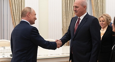 TBMM Başkanı Numan Kurtulmuş Rusya Devlet Başkanı Putin'le görüştü