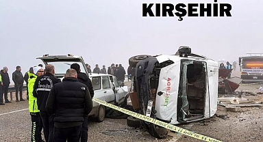 Kırşehir'de trafik kazası!