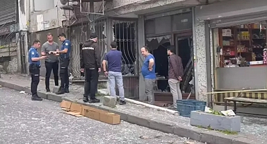 Güngören'deki büfede meydana gelen patlamanın görüntüleri ortaya çıktı