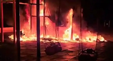 Amasya’da yakılan çocuk oyun parkı, kullanılamaz hale geldi