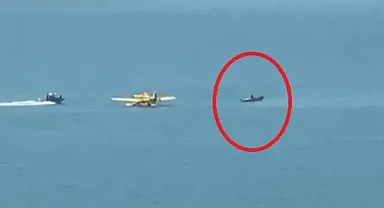 Çukurova'da yangın söndürme uçağı göle düştü