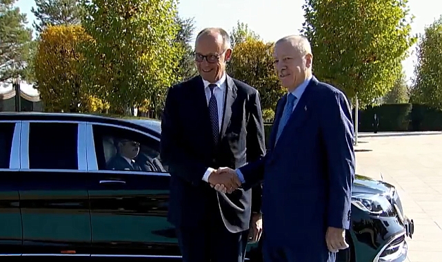 Cumhurbaşkanı Erdoğan Almanya Başbakanı Merz, Resmi Törenle Karşıladı