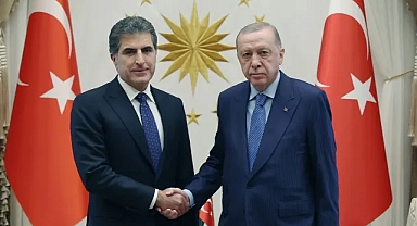 Erdoğan-Barzani görüşmesi başladı