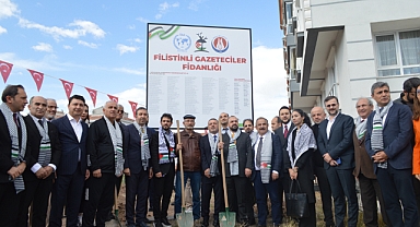 TÜBAf'tan Filistinli Şehit Gazeteciler Anısına Sincan'da Fidanlık