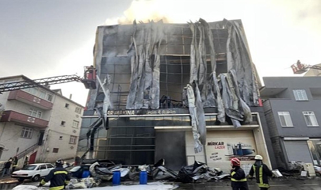 Kocaeli'de parfüm deposunda yangın: 6 ölü