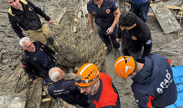 Bursa'da inşaatta göçük: 1 işçi hayatını kaybetti