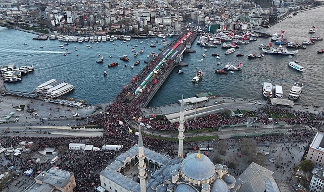 İstanbul'da 'Büyük Gazze Yürüyüşü' Başladı