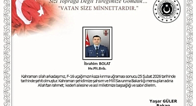 Balıkesir'de F-16 kaza kırıma uğradı: 1 pilot şehit oldu