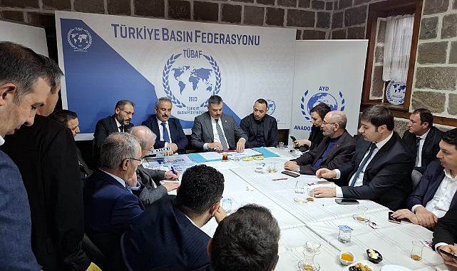 İçişleri Bakanı Mustafa Çiftçi, TÜBAF'ta Gazetecilerle Buluştu