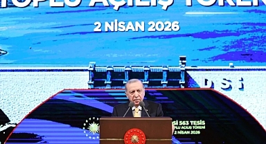 Cumhurbaşkanı Erdoğan 563 tesisin toplu açılış töreninde konuştu