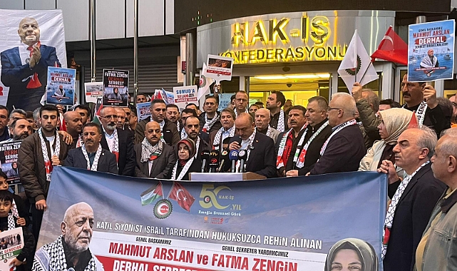 HAK-İŞ GENEL BAŞKANI MAHMUT ARSLAN VE GENEL SEKRETER YRD FATMA ZENGİN GLOBAL SUMUD FİLOSUNDA ALIKONULMUŞTUR.