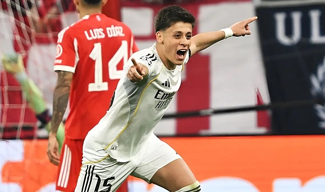 Şampiyonlar Ligi'nde sezonun çıkış yapan futbolcusu Arda Güler oldu