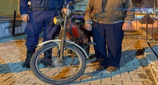 Çaldığı motosikletle yakalandı