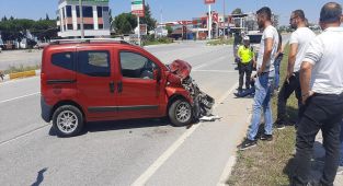 Çine'de maddi hasarlı kaza