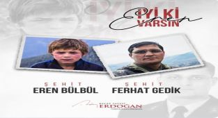 Cumhurbaşkanı Erdoğan’dan Eren Bülbül mesajı: “Kanını yerde bırakmadık, bırakmayacağız”