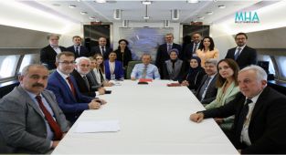 CUMHURBAŞKANI RDOĞAN KÖRFEZ TURU SONRASI GAZETECİLERİN SORULARINI CEVAPLADI