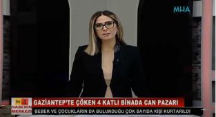 Depreme Canlı Yayında Yakalandı