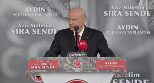 Devlet Bahçeli Aydın'da halka hitap etti: Askerlerimizi şehit edenler Kılıçdaroğlu'nun yanındadır.