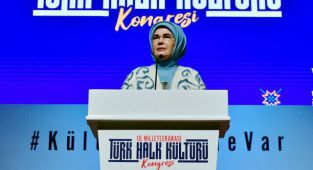 Emine Erdoğan 10. Milletlerarası Türk Halk Kültürü Kongresi'nde konuştu: Mazlumların çıkaramadığı ses olmaya devam edeceğiz