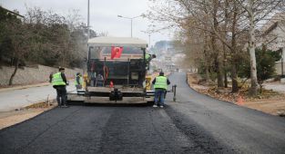 Kavaklıdere’de Birinci Kat Sıcak Asfalt Çalışması Tamamlandı