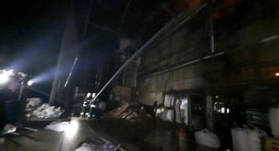 Milas'ta Balık Yemi Fabrikasında Yangın Çıktı