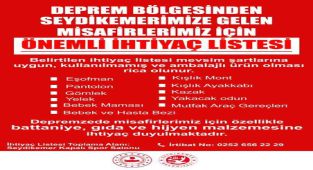 SEYDİKEMER’E GELEN DEPREMZEDELER ACİL BUNLARI BEKLİYOR!